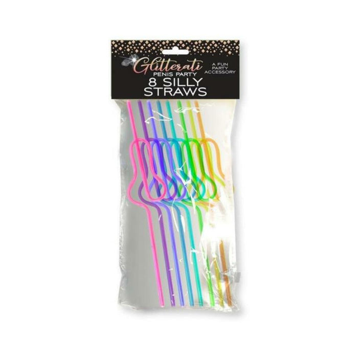 Glitterati Silly Penis Straws 8pc