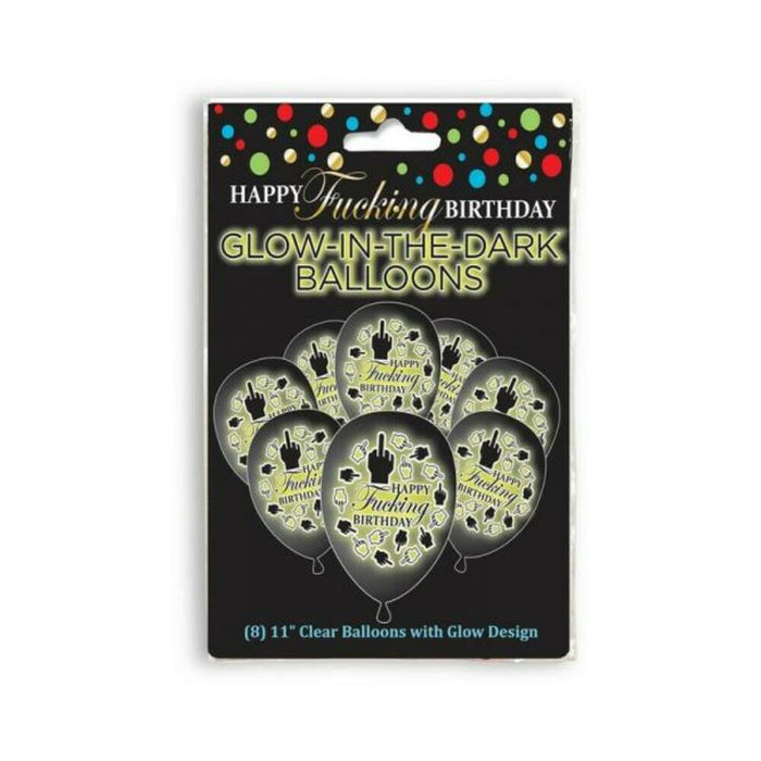 Happy Fucking Birthday Glow In The Dark Balloons 8-pack