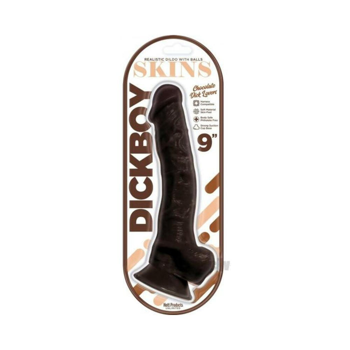 Dickboy Skins Dildo 9 In. Chocolate Lovers