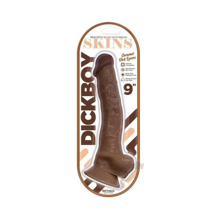 Dickboy Skins Dildo 9 In. Caramel Lovers