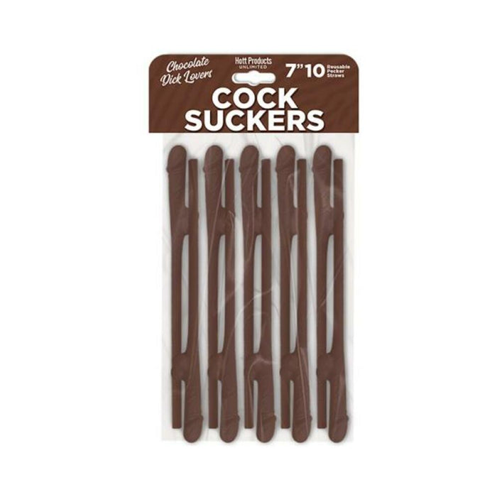 Skins Pecker Straws Chocolate Lovers (10-pack)
