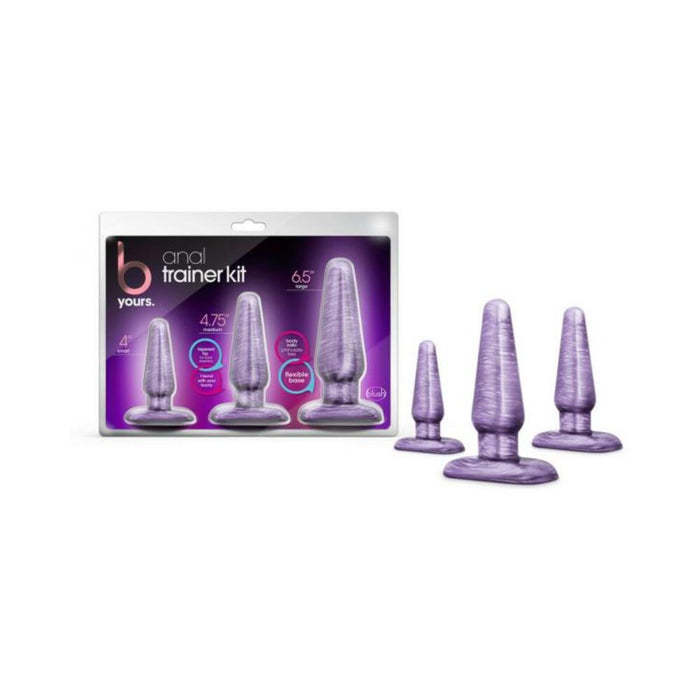 B Yours 3-piece Anal Trainer Kit Purple Swirl
