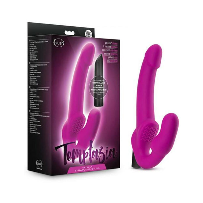 Temptasia - Estella - Strapless Silicone Dildo - Pink
