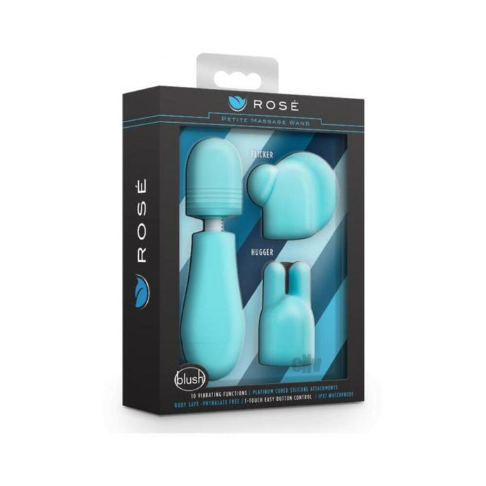 Rose - Petite Massage Wand - Blue