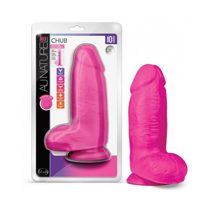 Au Naturel Bold Chub Dildo 10 In. Pink