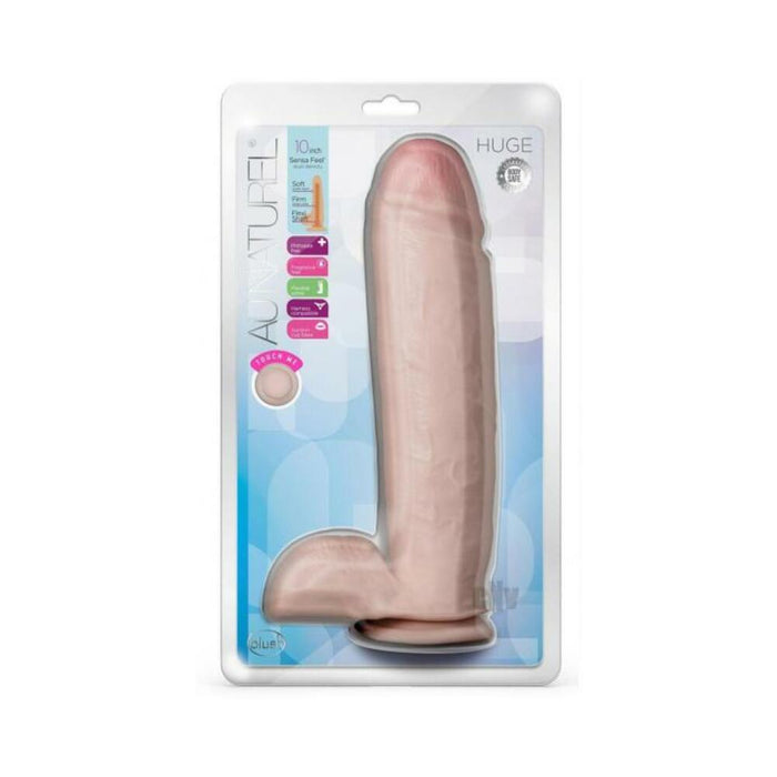 Au Naturel Huge Dildo 10 In. Vanilla