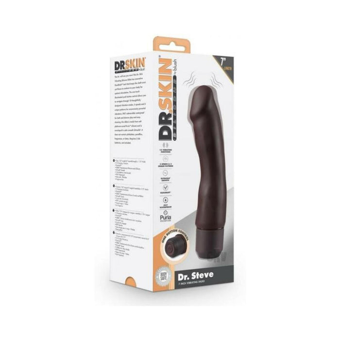 Dr Skin Silic Dr Steve Vibrate 7 Brown
