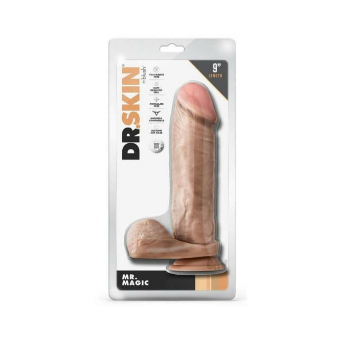 Dr Skin Mr Magic 9 Dildo Balls Beige