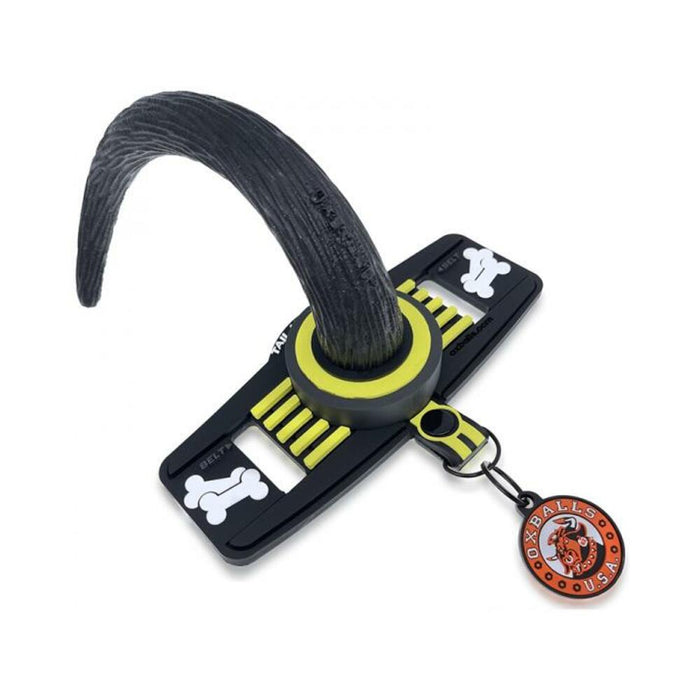 Oxballs Tail Handler Belt Strap With Pup Tail Silicone/pvc Yellow