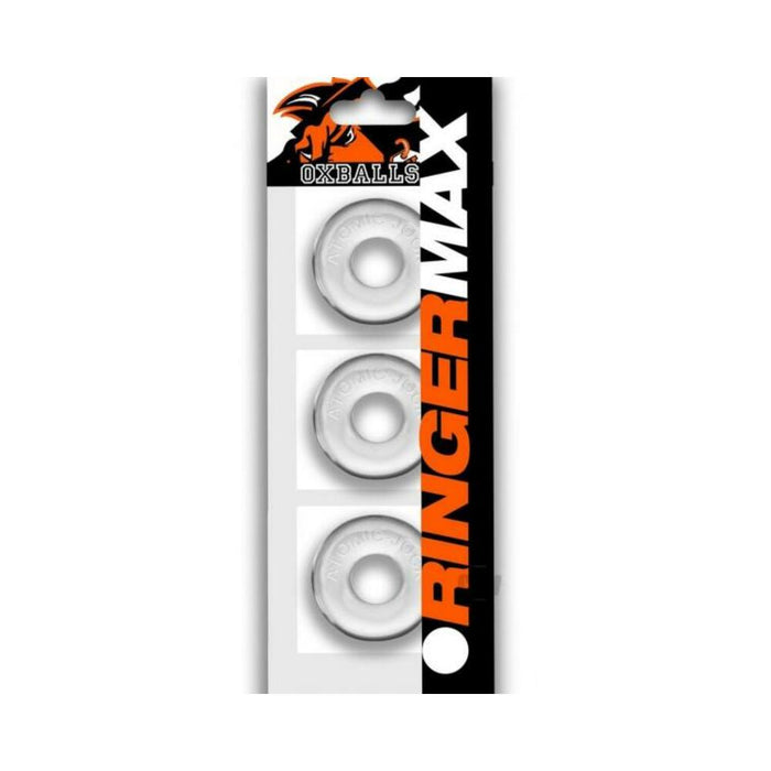 Oxballs Ringer Max 3 Pack Cockrings - Clear