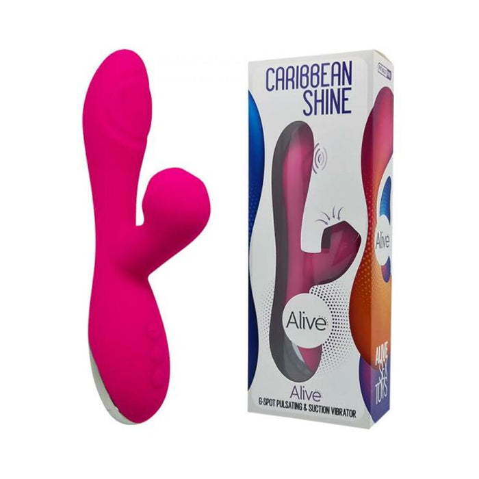 Caribbean Shine Pulsing Dual Stimulator - Pink