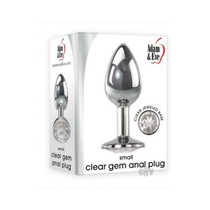 A&E Clear Gem Anal Plug Small