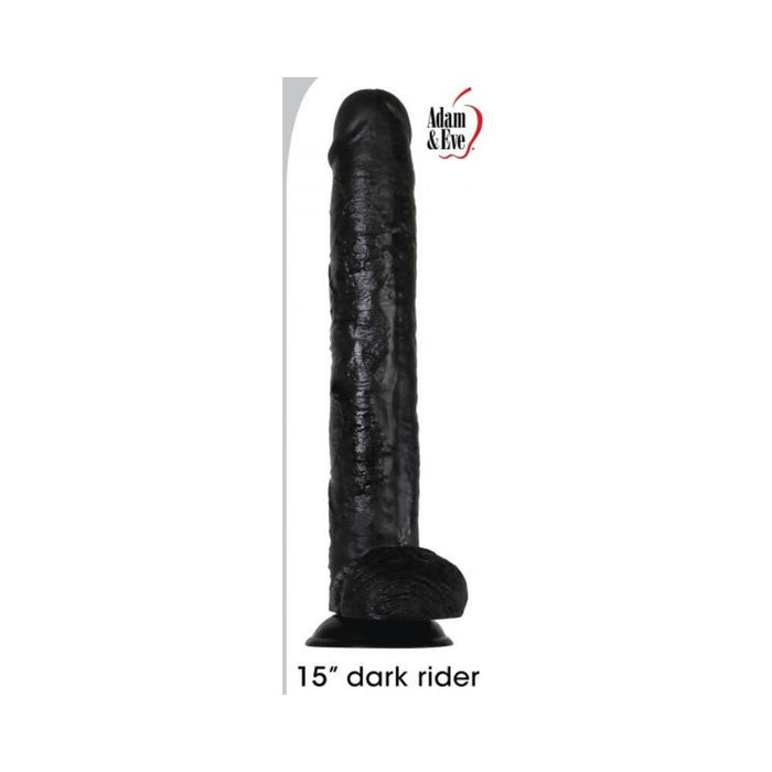 A&e Dark Rider 15 In. Dildo Black