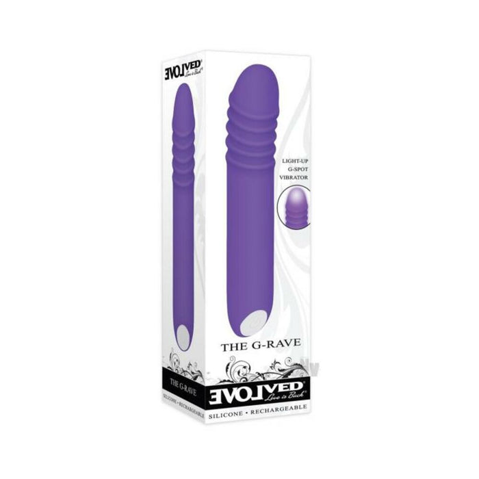 Evolved The G-rave Light-up Vibrator Purple