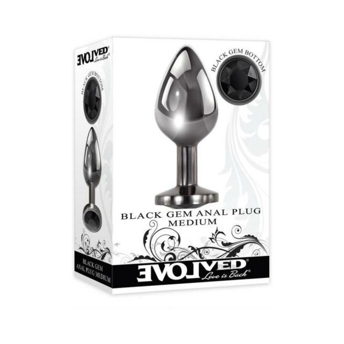 Evolved Black Gem Anal Plug Medium