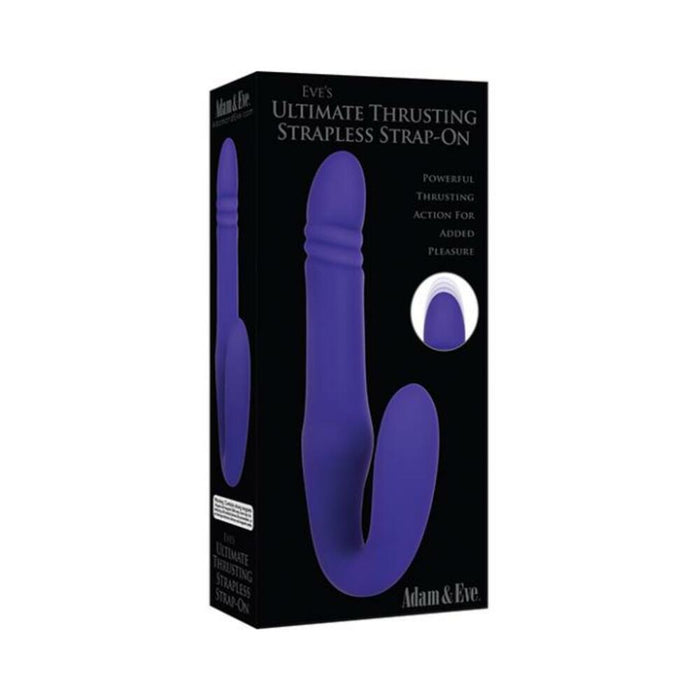 A&e Eve's Ultimate Thrusting Strapless Strap-on Silicone Rechargeable Purple