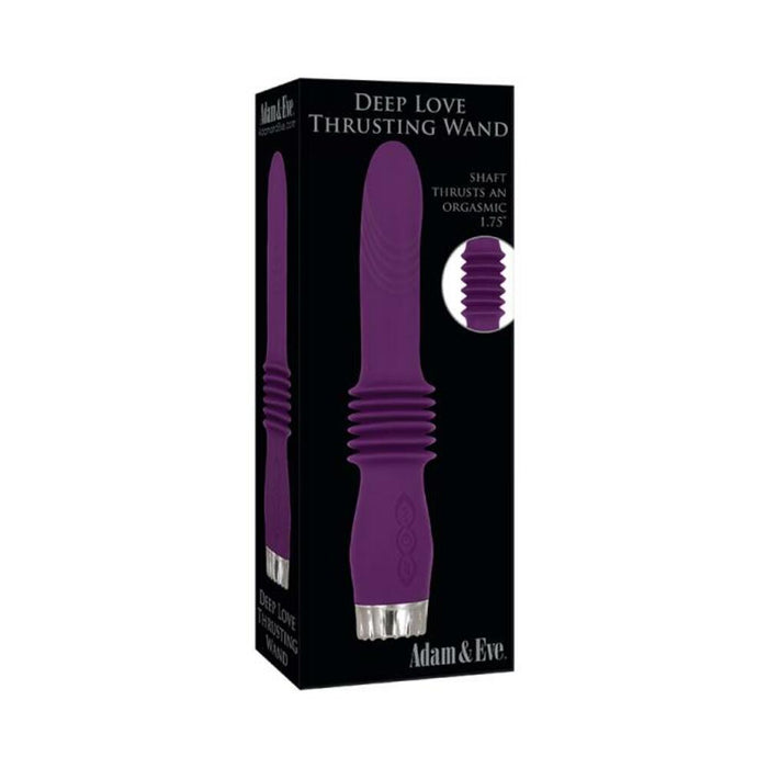 A&e Deep Love Thrusting Wand Silicone Rechargeable Purple