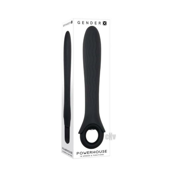 Gender X Powerhouse Ring-handle Vibrator Black