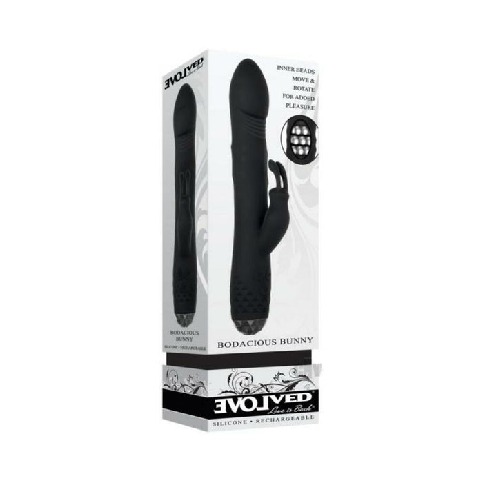 Evolved Bodacious Bunny Silicone Rechargeable Black