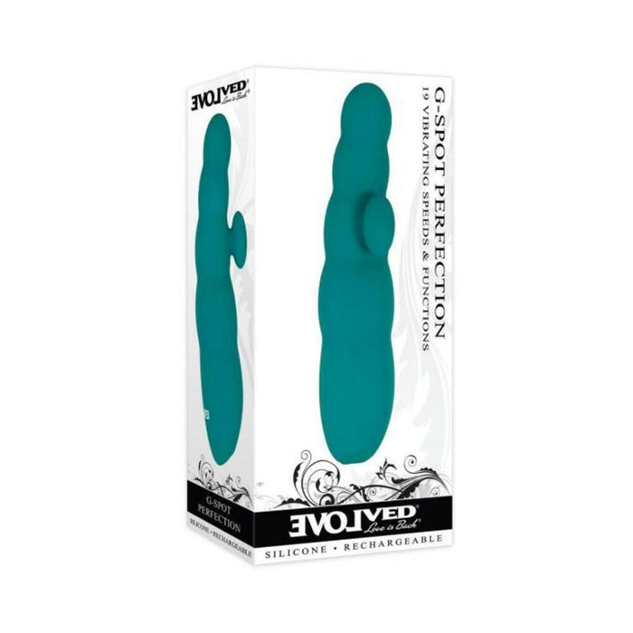 Evolved G-spot Perfection Silicone Rechargeable Teal