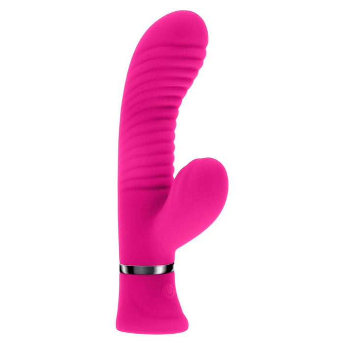 Selopa Next Wave Rechargeable Vibrating Dual Stimulatore Vibrator Silicone Pink