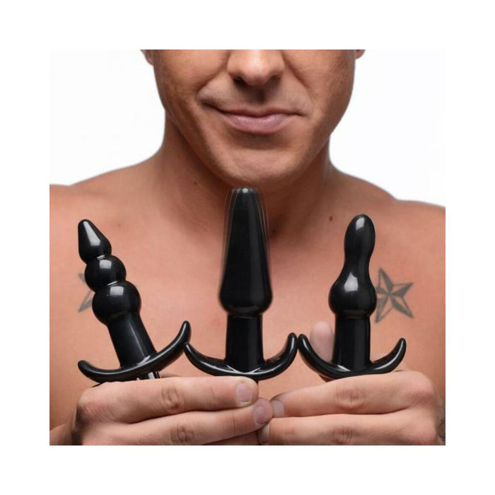Thrill Trio Anal Plug Set Black
