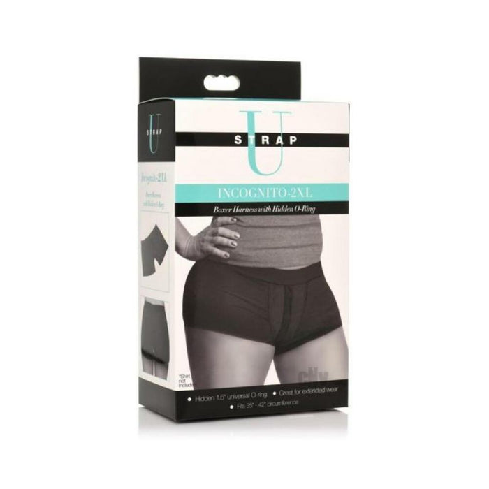 Strap U Incognito Boxer Harness 2xl Blk