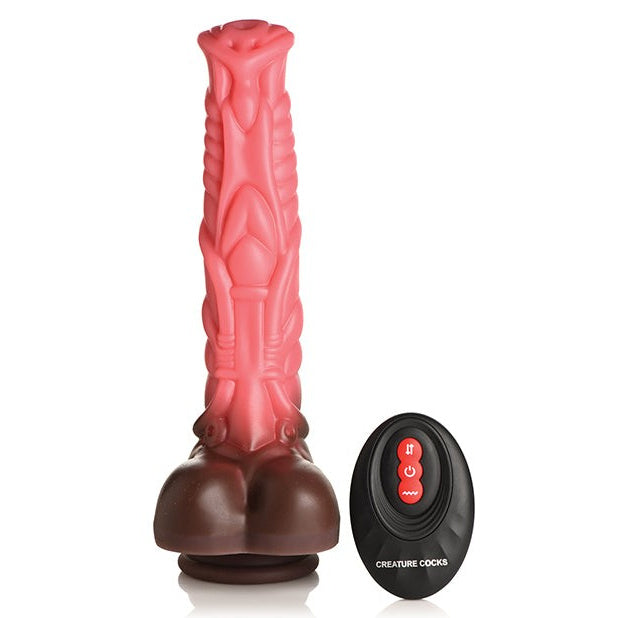 Creature Cocks Canine Thrusting & Vibrating Silicone Dildo with Remote Control