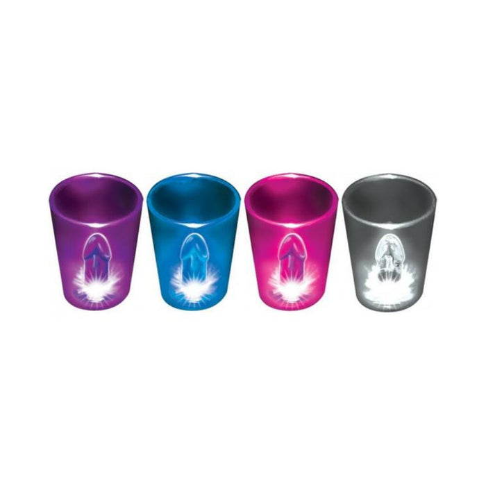 Light Up Cock Shot Glasses 12 Piece Display