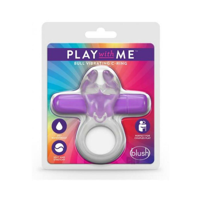 Play With Me - Bull Vibrating C-ring - Purple