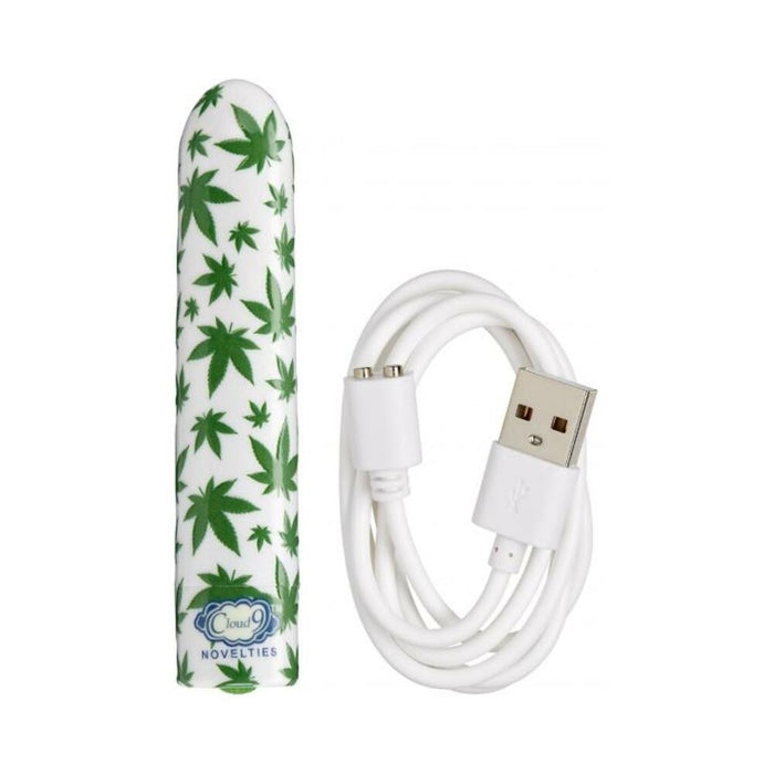 420 Slim Vibe White/cannabis Leaf