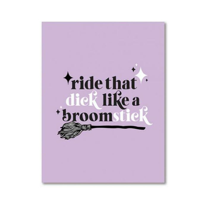 Broomstick Greeting Card