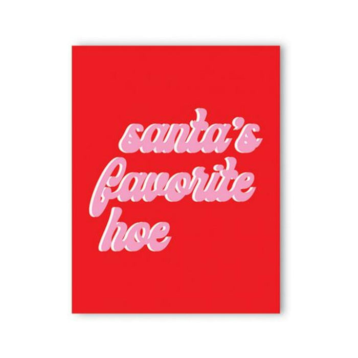 Favorite Hoe Holiday Greeting  Card