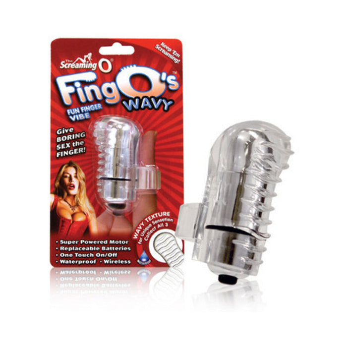 FingO Finger Massager - Clear Wavy
