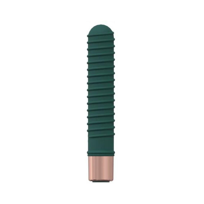 Loveline Poise 10 Speed Mini-vibe Silicone Rechargeable Waterproof Forest Green