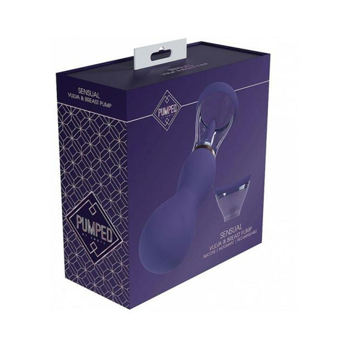 Pumped Sensual Automatic Rechargeable Vulva & Breast Pump Purple