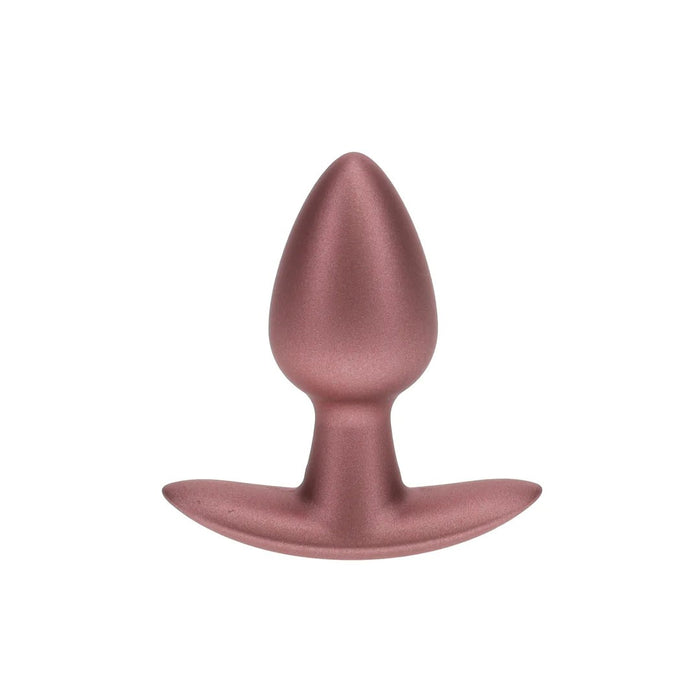 Ouch! Smooth Silicone Anal Plug Small 2.6 in. Rose Gold