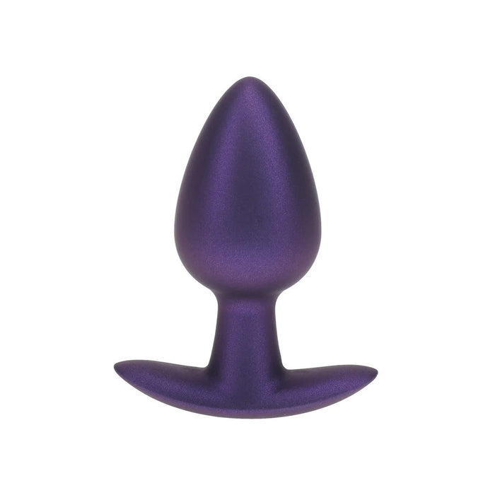 Ouch! Smooth Silicone Anal Plug Large 3.5 in. Gun Metal