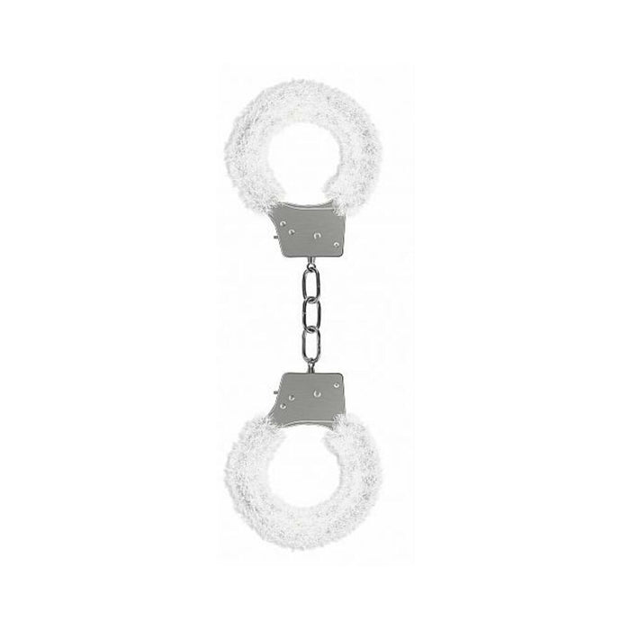 Ouch Beginners Handcuffs Furry White