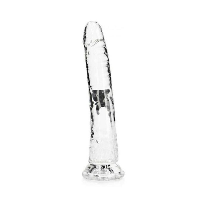 Realrock Crystal Clear Slim 10 In. Dildo Clear