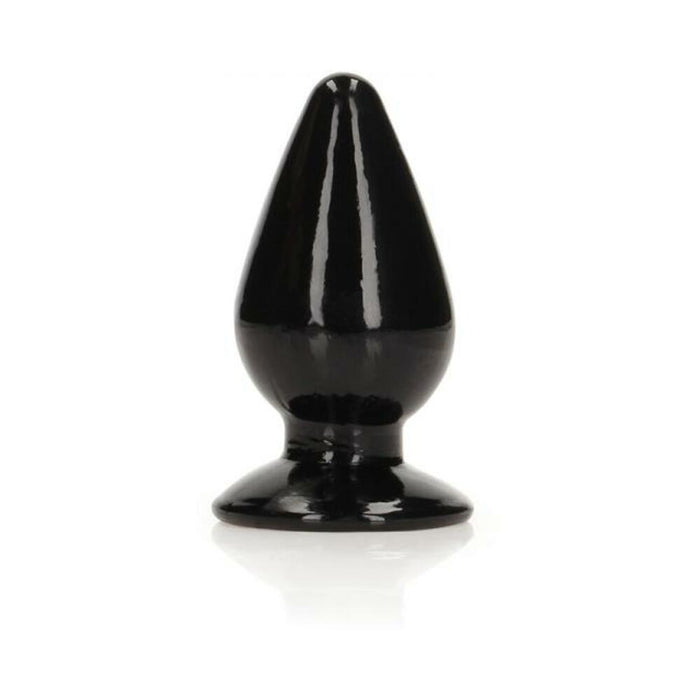 Realrock Crystal Clear 3.5 In. Anal Plug Black