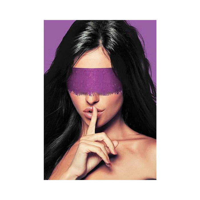 Ouch Mystere Lace Mask Purple