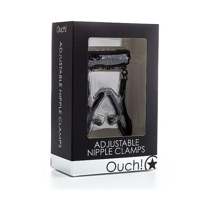 Ouch Adjustable Nipple Clamps Black