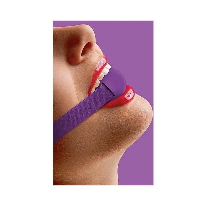 Elastic Ball Gag Purple