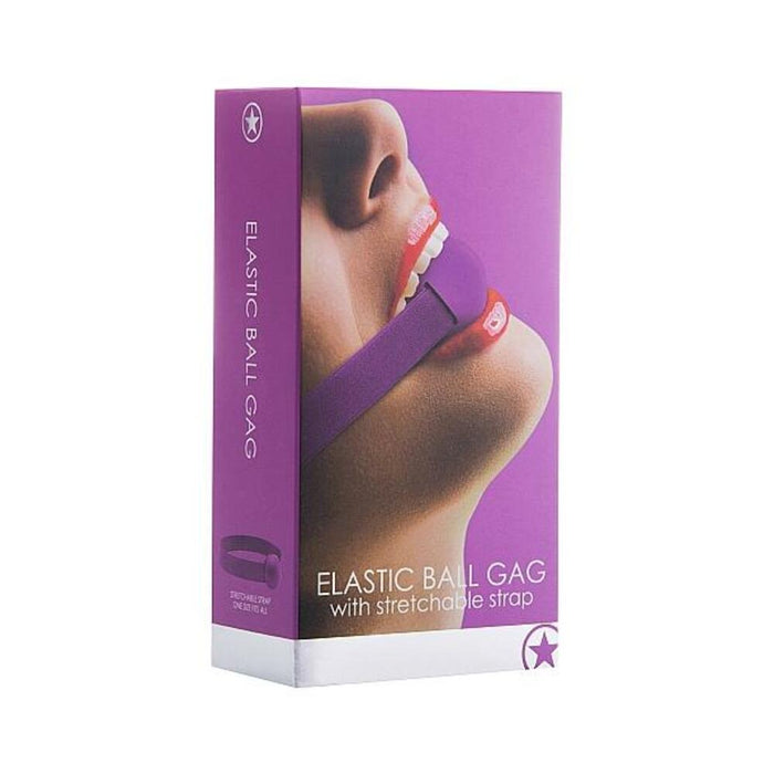 Elastic Ball Gag Purple