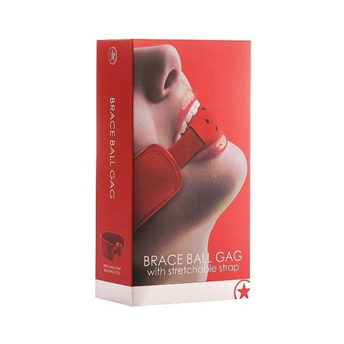 Brace Ball Gag Red