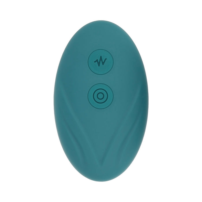 Evolved Oval Office Rechargeable Vibrating Egg Vibe With Remote Silicone Teal