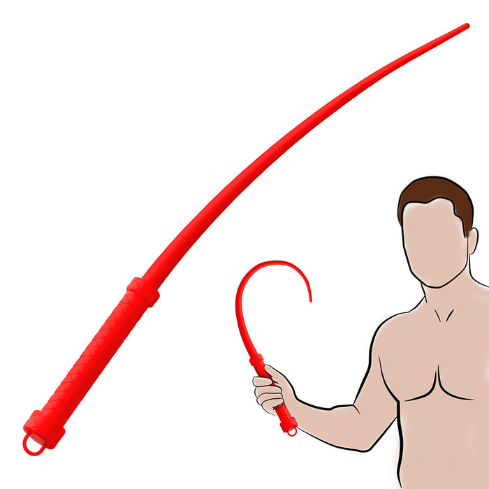 Master Series Viper Tail Silicone Whip Red