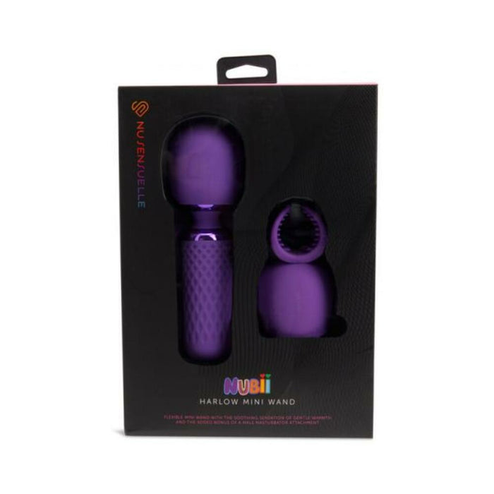 Nu Sensuelle Harlow Nubii Mini Wand W/ Masturbator Purple