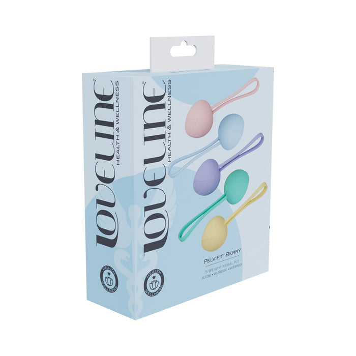 LoveLine PelviFit Berry Kegel Kit Multiweight Waterproof Multicolor